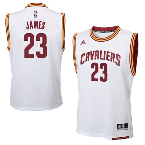 lebron james cleveland cavaliers adidas home replica jersey white|lebron james cavs jersey.